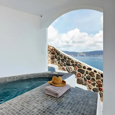 Villa Caldera Bliss Cave Oia, Santorini Private Terrace Outdoor Hot Tub Breathtaking Caldera Views Traditional Cave-style Luxury Intimate,